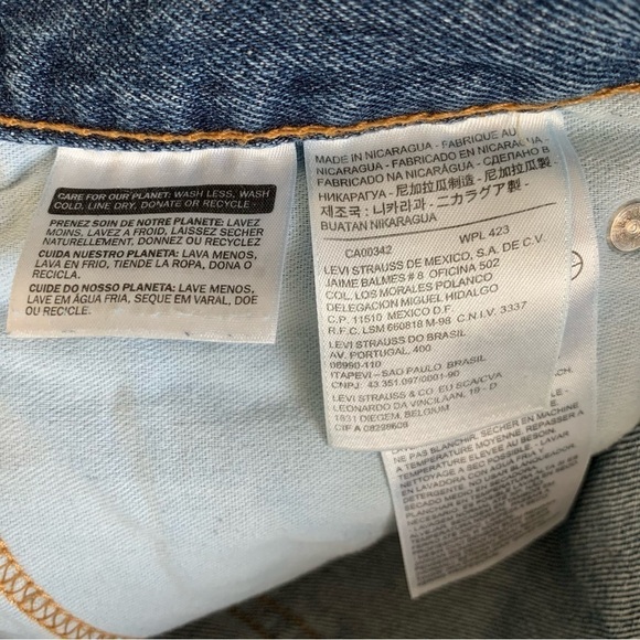 Levi’s Medium Wash 505 Regular Straight Leg Jeans Size 33 x 32 - Picture 9 of 11